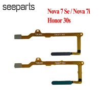 สําหรับ Huawei Nova 7i ปุ่มโฮม Nova 7 SE ลายนิ้วมือ Touch ID เซนเซอร์ Flex Cable Ribbon Replacement Honor 30s Fingerprint Flex