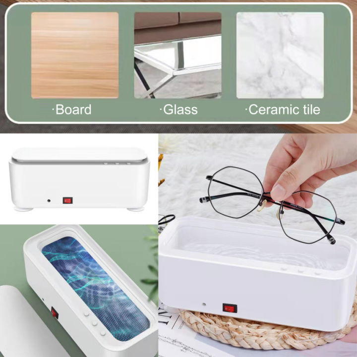 Ultrasonic Cleaner Washer USB Rechargeable Portable Home Jewelry Necklace  Glasses Watch Cleaner Box Automatic Washing Machine