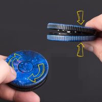 Fingertip Infinity Sound Coin Gyro Anti-Stress Hand-pushing Pop Simulation Oreo Press to Make Sound Rotating Decompression Toy Fidget Spinners  Cubes