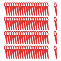 80 Pcs 8.3CM Plastic Grass Trimmer Blade Replacement Blades Lawn Mower Blades for Lawn Mower