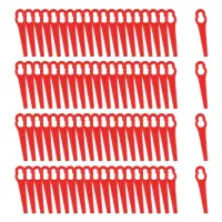 80 Pcs 8.3CM Plastic Grass Trimmer Blade Replacement Blades Lawn Mower Blades for Bosch Einhell Lawn Mower