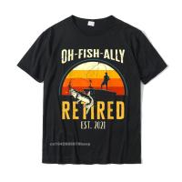 Mens Oh Fish Ally Retired 2021 Funny Fishing Retirement Men T-Shirt New Coming Geek Tops &amp; Tees T Shirts For Men Fashionable