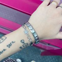 Star chain y2k hot girl titanium steel hollow five-pointed star stacked bracelet couple ins niche