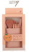 Ashley Peachy Brush Set 5 Pieces แอชลี่ย์ พีชชี่ บรัช เซตแปรงแต่งหน้า AA192 (1 เซต)