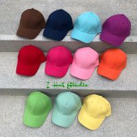 หมวกแก๊ปผ้าแคนวาส สีพื้น พร้อมส่ง