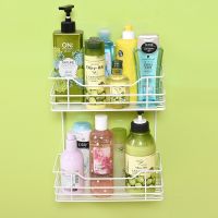 ☍ Bathroom Corner Shelf Shampoo Holder Rack Accessories Stainless Steel Shelves Shower Hair Dryer Storage Holder Kitchen Shelf