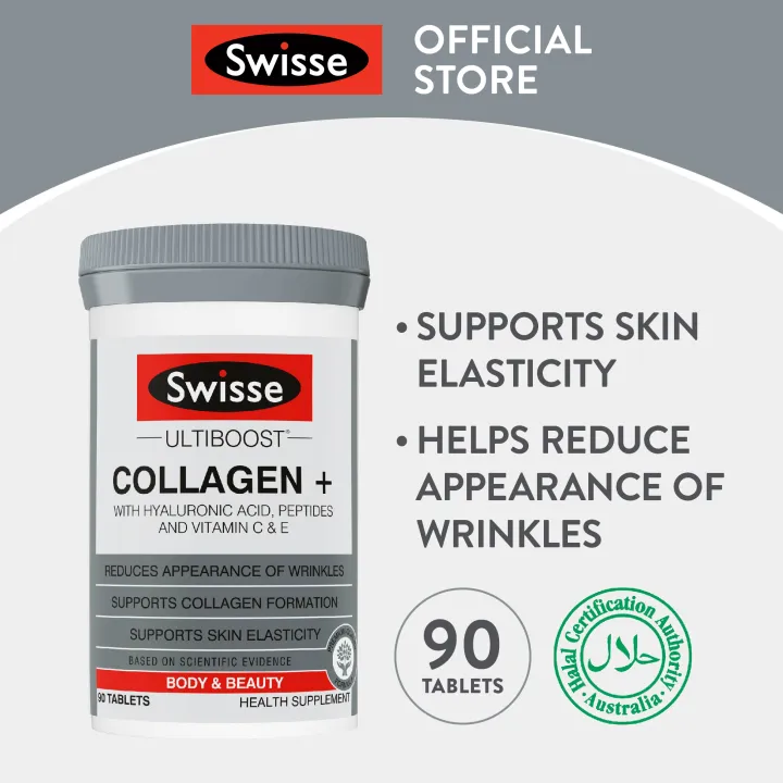 Swisse Ultiboost Collagen + Ha 90 Tabs