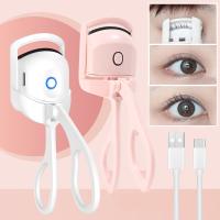 Eyelash Curler Portable USB Electric Heated Comb Eye Lash Perm Long Lasting Eyelashes Curls Thermal Eyelash Curler Makeup Tools