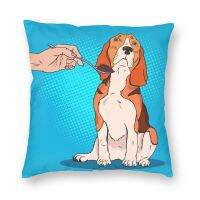 xzx180305   Pop Art Beagle ปฏิเสธที่จะกินหมอนสแควร์ของตกแต่งเคสสุนัขตลกปลอกหมอนโยนหมอนสำหรับโซฟาพิมพ์