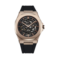 D1 Milano Skeleton Restyling Automatic Natural Rubber D1-SKRJ12 41.5 mm. Black