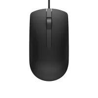 Dell MS116 Optical Mouse (Black) ( เมาส์มีสาย / 1000 DPI / USB )