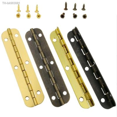 ✖۞ 2pcs Cabinet Door Luggage Hinges 6 Holes Jewelry Wood Boxes Hinge Furniture Decoration with Screws Gold/Silver/Bronze