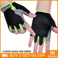 Cycling Half-finger Gloves Fingerless Breathable Men Gloves Sweat-absorbing Wear-resistant Adult Outdoor Fishing Fitness Gloves