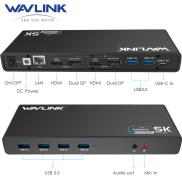 WAVLINK Pluggable USB C Docking Station Single 5K Dual 4K 60Hz Video