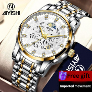 AIYISHI Watch for Men New Swiss Hollow Waterproof Watch Imported Movement