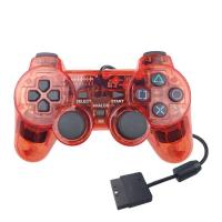 การเชื่อมต่อแบบใช้สาย Gamepad การสั่นสะเทือนคู่จอยควบคุมเกมเข้ากันได้กับ Ps2สำหรับ Playstation 2จอยสติกแบบพกพาควบคุมคอนโซลตัวควบคุม LSB3882