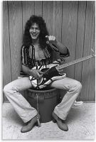 Young Eddie เสื้อยืดvan Halen ผ้าใบโปสเตอร์ศิลปะและศิลปะการพิมพ์ภาพผนังครอบครัวที่ทันสมัยอุปกรณ์ตกแต่งห้องนอนโปสเตอร์20x30inch50x75cm