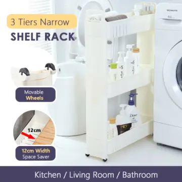Homlly 3 Tier Washing Machine Washer Bathroom Storage Rack
