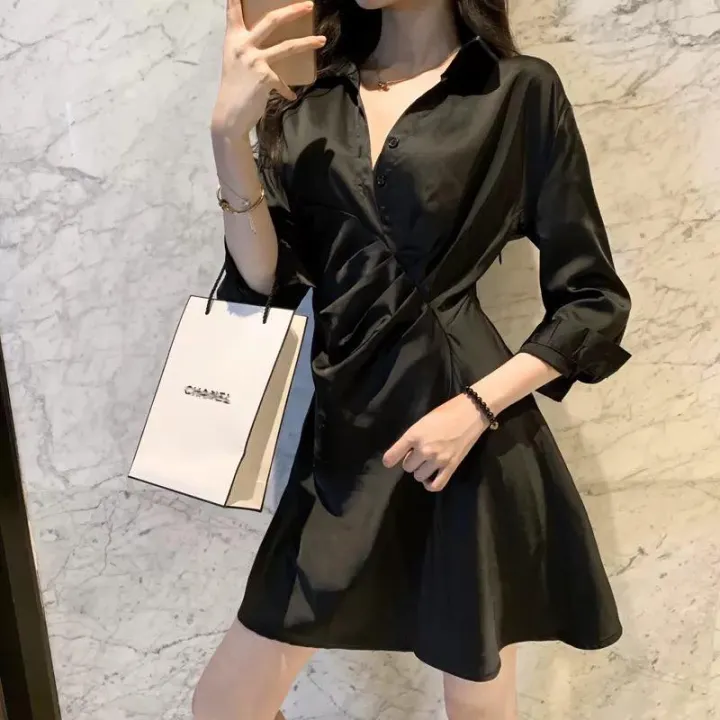 black polo dress