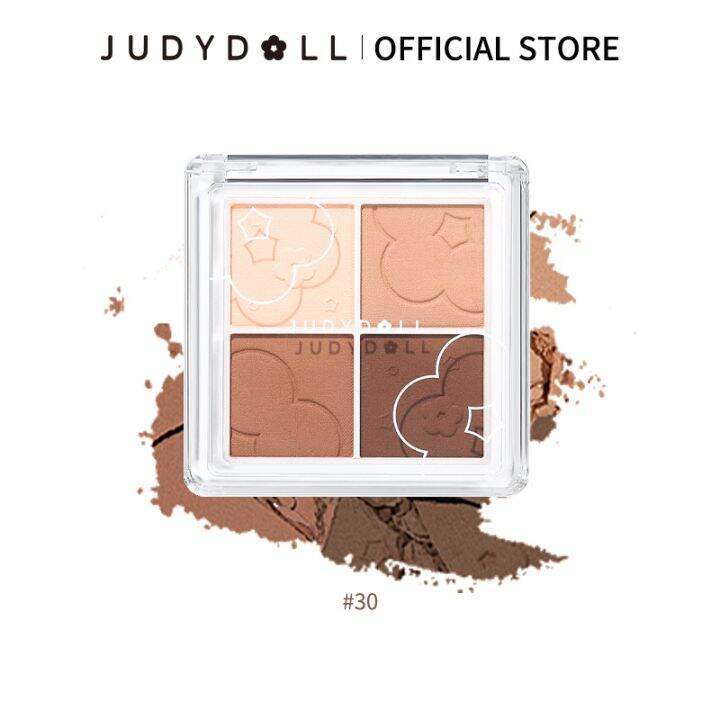 JUDYDOLL Soft Cloud 4 Colors Eyeshadow Palette Earthtone Mette Makeup