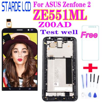 5.5 Lcd สำหรับ Asus Zenfone 2 Ze551ml สัมผัสหน้าจอ Lcd หน้าจอดิจิตอลพร้อมกรอบสำหรับ Asus Zenfone 2 Ze551ml Z00ad Lcd