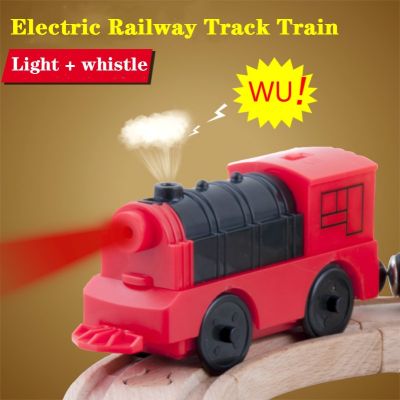 Combination Of Magnetic Electric Locomotive Train Wooden Railway Accessories Compatible With All brands Wooden Tracks Railway