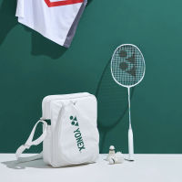 กระเป๋าแบดมินตัน YONEX 2022 New Badminton Racket Tote Bag Unisex Crossbag White NWT 229BA003U