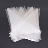 【DT】 hot  50Pcs S/M/L Transparent Cone Bags Clear Cello Plastic Gift Bags Sweets Treat Bags Gold Twist Ties Seal Pouches Party Supplies