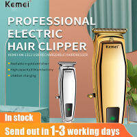 Kemei Barber Professional Hair Trimmer โปร่งใสที่มีประสิทธิภาพแม่นยำ Fade Hair Clipper เครื่องตัดผมไฟฟ้า