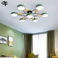 Nordic style living room ceiling chandelier LED light bedroom ceiling light dining room lamp aisle lighting thickened lampshade