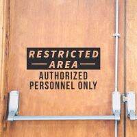 Authorized Personnel Only Decal Restricted Area Store Business Restaurant Sign Vinyl Sticker Window Door Waterproof NW18