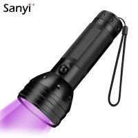 Waterproof UV Flashlight 51 LED 9 LED Ultraviolet Light 395nm UV Torch Pet Urine Stains Detector Scorpion Hunting Use 3*AA/AAA Rechargeable Flashlight