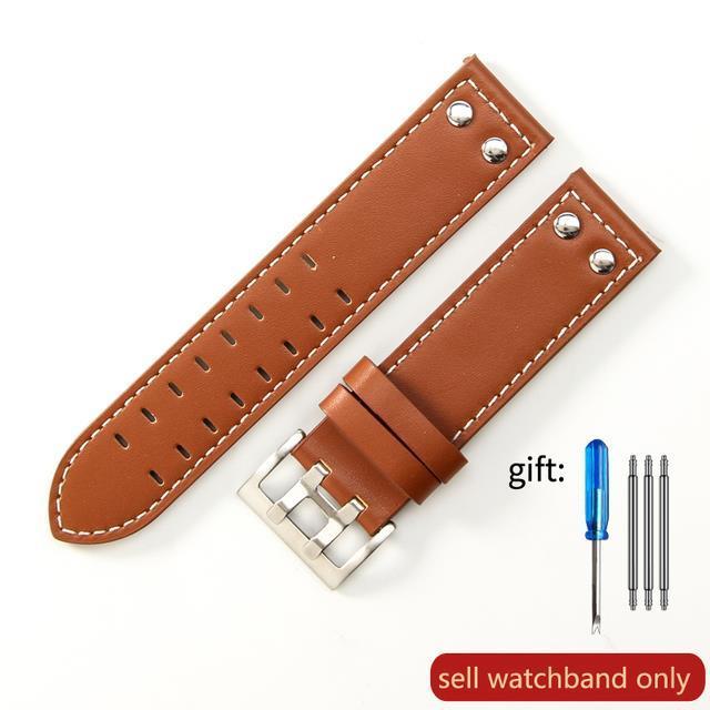 20mm22mm-double-row-hole-leather-straps-for-hamilton-seiko-watch-band-rivet-mens-military-pilot-khaki-field-aviation-watch-belts