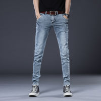 BROWON Brand Vintage Jeans Men Slim Fit Slight Stretch Fading Design Denim Trousers Long Length Casual Men Clothes