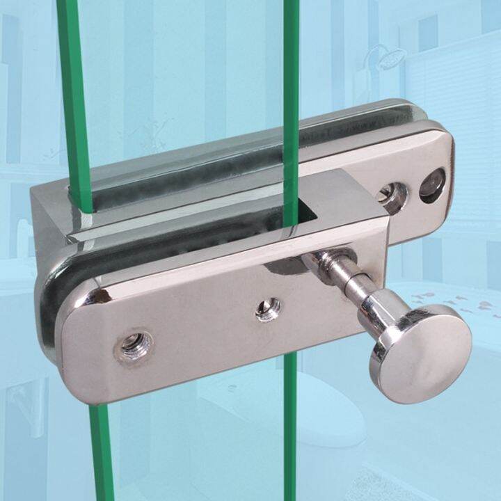 Frameless Shower Room Sliding Door Lock/Bolt/Doorstop,For Glass Thick