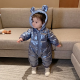 0-3T Baby Winter Plus Velvet Thick Waterproof Clothes Girl Romper Warm Jumpsuit Overalls Hooded Outerwear Snowsuit Boy Overalls