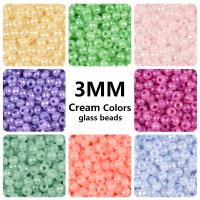 【YF】◙♛  8/0 Uniform 3mm Colors Glass Beads Small Round Loose Spacer Jewelry Making Accessories