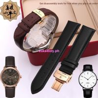 Suitable For Maserati Genuine Leather Watch Strap Mechanical Men Women Fashion Cowhide Bracelet Stainless Steel Butterfly Buckle 0705