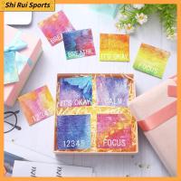 SHIRUI 50 Pieces หยาบๆ สติกเกอร์บรรเทาความเครียด Calming Strip บรรเทาความเครียด สินค้าทางประสาทสัมผัส สไตล์ที่ละเอียดอ่อน PEVA + PVC สติกเกอร์พื้นผิวสติกเกอร์