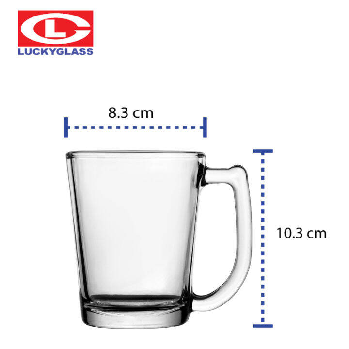 แก้วกาแฟ-lucky-รุ่น-lg-312011-nova-mug-10-8-oz-6ใบ-ประกันแตก-แก้วหูจับ-แก้วมีหู-แก้วน้ำมีหูจับ-แก้วน้ำใสมีหู-แก้วมัค-แก้วกาแฟ-แก้วชาร้อน-ถ้วยน้ำชา-lucky