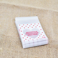 50pcslot Plastic Transparent Cellophane Polka Dot Candy Cookie Gift Bag with DIY Self Adhesive Pouch For Wedding Birthday Party