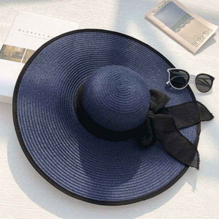 cc-women-summer-beach-travel-straw-hat-korean-seaside-big-hat-brim-sunblock-sunshade-holiday-foldable-fashion-big-cool-hat