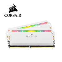 CORSAIR RAM DOMINATOR® PLATINUM RGB 16GB (2 x 8GB) DDR4 DRAM 3600MHz C18 Memory Kit — White