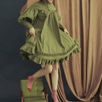 Gothic Vintage Lolita Dress Women Japanese Style Palace Princess Dresses Lantern Sleeve Cute Party Dress Sweet Cosplay Costume