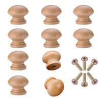 ♈ Myhomera 24Pcs Wooden Knobs Drawer Pulls Cabinet Wardrobe Handle Kitchen Cupboard Round Knob Furniture Hardware Wholesale Lot