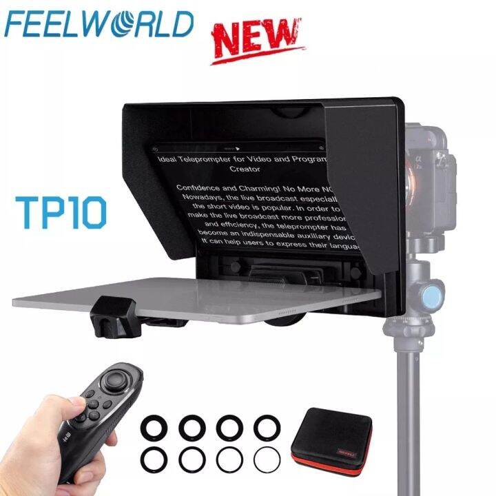 FEELWORLD TP10 Teleprompter Portable 10 Inch Teleprompter Smartphone