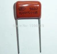 20pcs CBB capacitor 562 1600V 562J 1.6KV 5600pF 5.6nF P15 CBB81 Metallized Polypropylene Film Capacitor