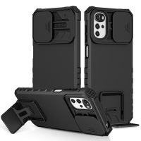 Moto G22 Case, WindCase Rugged Dual Layer Stand Case with Sliding Camera Cover for Motorola Moto G22