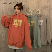 SALOME SELECT เสื้อฮู้ด เสื้อแขนยาวอบอุ่น หลวมและสบาย ๆ สไตล์ขี้เกียจย้อนยุคอเมริกัน 2023NEW 36Z230908