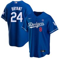 New arrival embroidered jerseys Men Los Angeles Dodgers 8-24 Kobe Memorial Jersey MLB Baseball Jersey